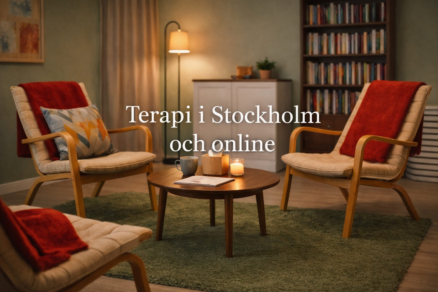 terapirum i Stockholm för individuell terapi och samtal i lugn miljö