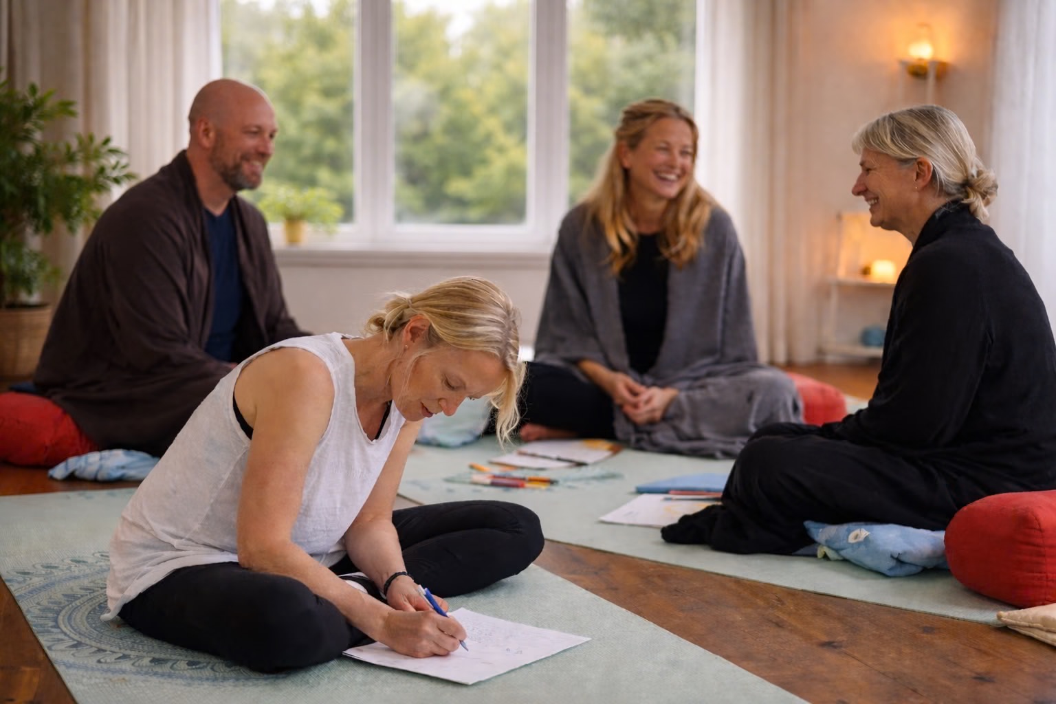 gruppterapi i Stockholm människor i samtal och personlig utveckling i grupp